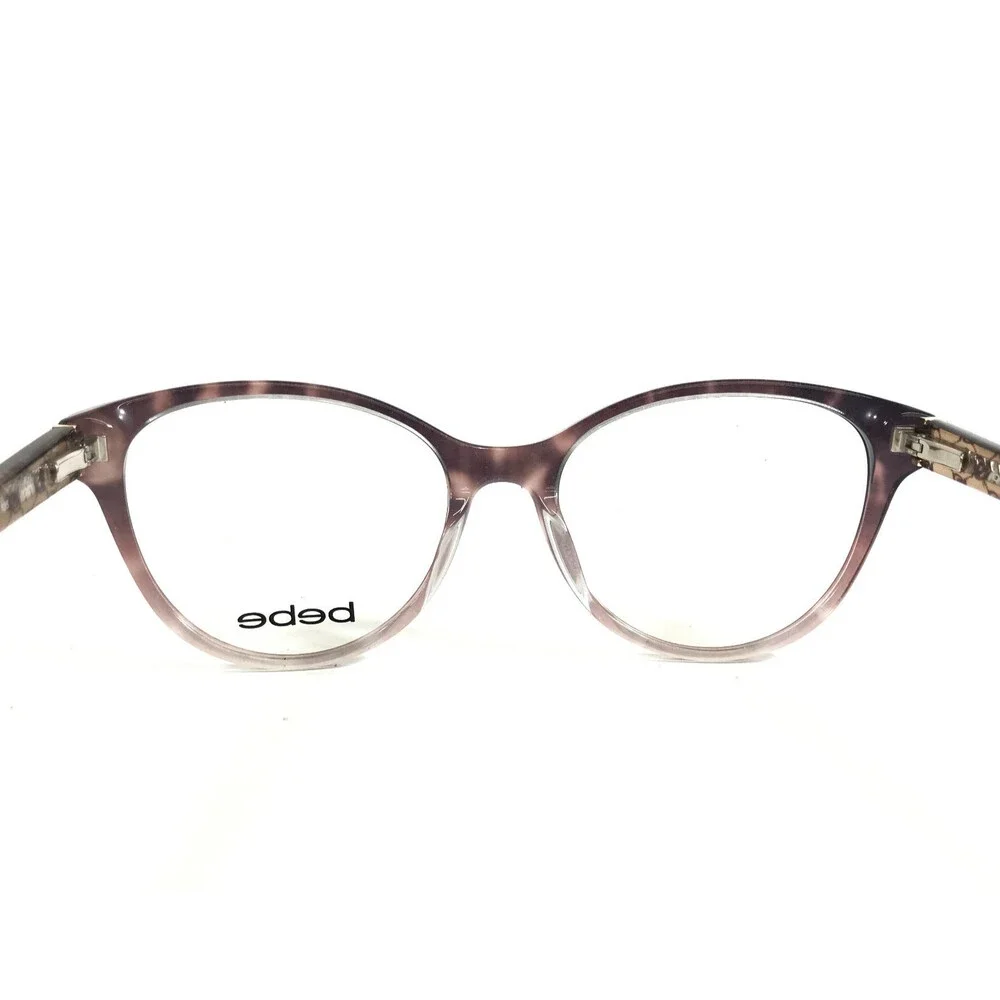 Bebe Eyeglasses Frames BB5195 200 TOPAZ GRADIENT Cat Eye Full Rim 53-17-135